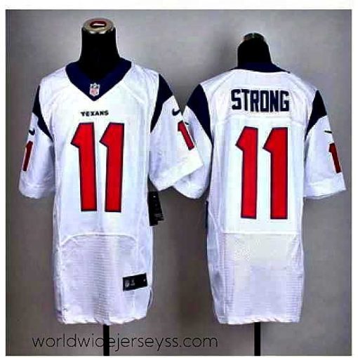 Finely crafted New Houston Texans #11 Jaelen Strong White Stitched NFL Elite Jersey