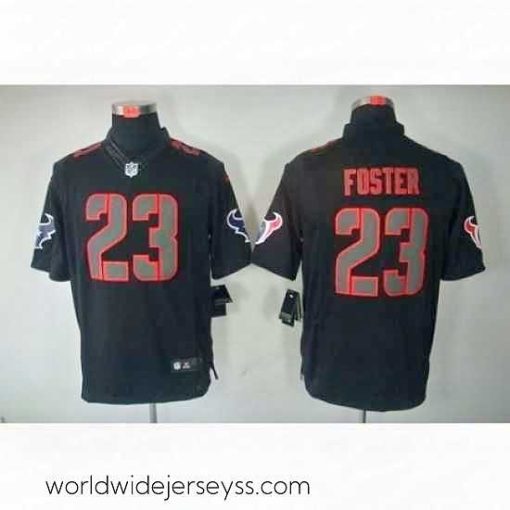 Marvelously styled Nike Houston Texans 23 Arian Foster Black Limited Impact NFL Jersey
