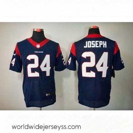 Finely crafted Nike Houston Texans 24 Johnathan Joseph Blue Elite NFL Jersey