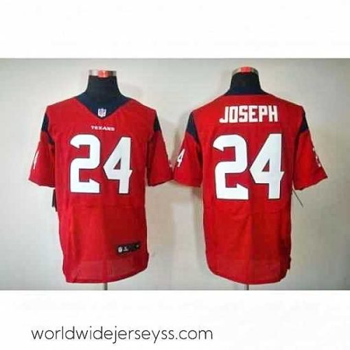Marvelously styled Nike Houston Texans 24 Johnathan Joseph Red Elite NFL Jersey
