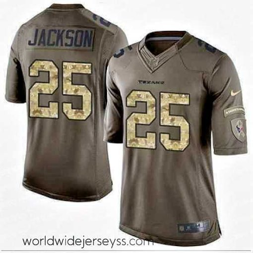 Marvelously styled Nike Houston Texans #25 Kareem Jackson Green 27s Stitched NFL Limited Salute to Service Jersey