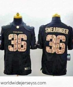 Exceptionally fashioned Nike Houston Texans 36 D.J. Swearinger Black Limited Salute to Service NFL Jersey