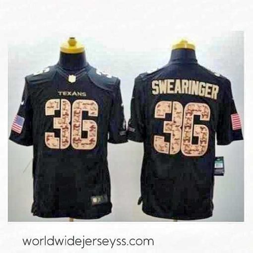 Exceptionally fashioned Nike Houston Texans 36 D.J. Swearinger Black Limited Salute to Service NFL Jersey