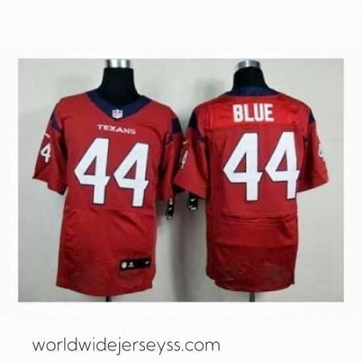 Finely crafted Nike Houston Texans 44 Alfred Blue red Elite NFL Jersey