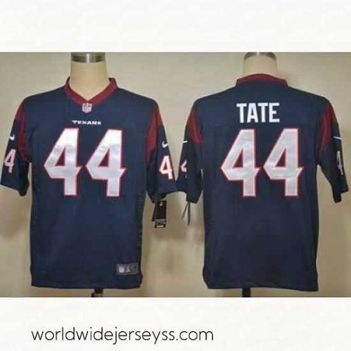 Superbly made Nike Houston Texans 44 Ben Tate Blue Game NFL Jersey