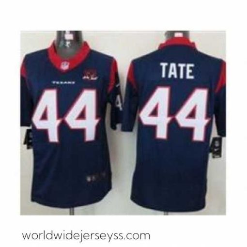 Exquisitely designed Nike Houston Texans 44 Ben Tate Blue Limited W 10th Patch NFL Jersey