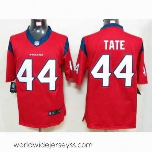 Finely crafted Nike Houston Texans 44 Ben Tate Red Game NFL Jersey
