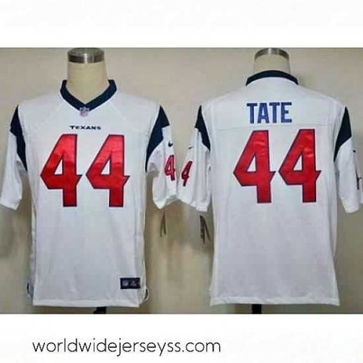 Superbly made Nike Houston Texans 44 Ben Tate White Game NFL Jersey
