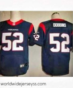 Superbly made Nike Houston Texans 52 Tim Dobbins Blue Elite NFL Jersey