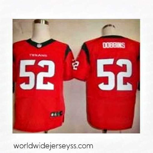 Superbly made Nike Houston Texans 52 Tim Dobbins red Elite NFL Jersey