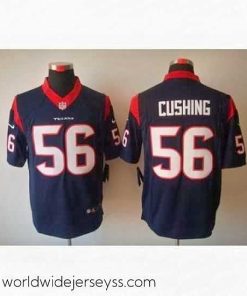 Superbly made Nike Houston Texans 56 Brian Cushing Blue LIMITED NFL Jersey