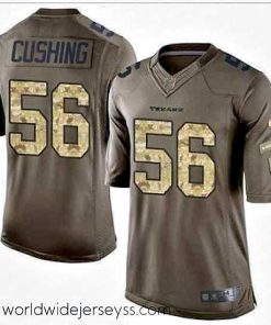 Finely crafted Nike Houston Texans #56 Brian Cushing Green 27s Stitched NFL Limited Salute to Service Jersey