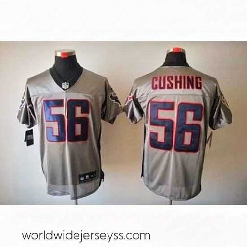 Exceptionally fashioned Nike Houston Texans 56 Brian Cushing Grey Elite Shadow NFL Jersey