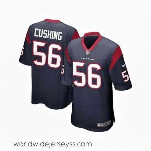 Finely crafted Nike Houston Texans 56 Brian Cushing blue Game NFL Jersey