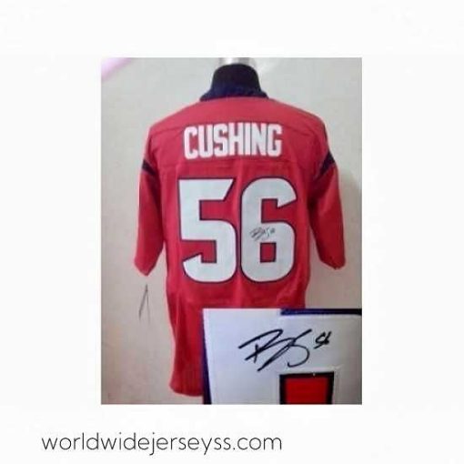 Exceptionally fashioned Nike Houston Texans 56 Brian Cushing red Elite signature NFL Jersey