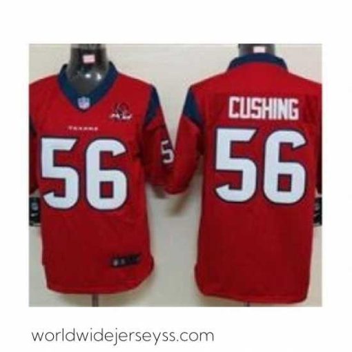 Finely crafted Nike Houston Texans 56 Brian Cushing red Limited W 10th Patch NFL Jersey
