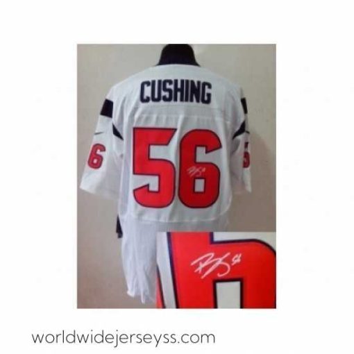 Exquisitely designed Nike Houston Texans 56 Brian Cushing white Elite signature NFL Jersey
