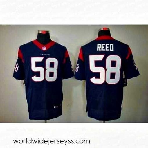 Marvelously styled Nike Houston Texans 58 Brooks Reed Blue Elite NFL Jersey