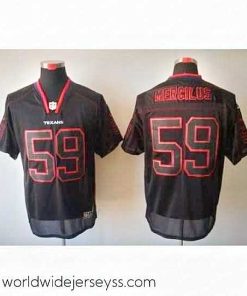 Exquisitely designed Nike Houston Texans 59 Whitney Mercilus Black Elite Lights Out NFL Jersey