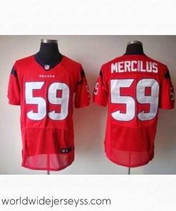 Finely crafted Nike Houston Texans 59 Whitney Mercilus Elite Red NFL Jersey