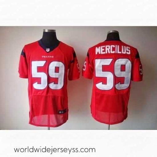Finely crafted Nike Houston Texans 59 Whitney Mercilus Elite Red NFL Jersey