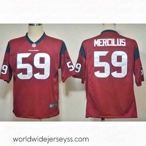 Exquisitely designed Nike Houston Texans 59 Whitney Mercilus Red Game NFL Jersey