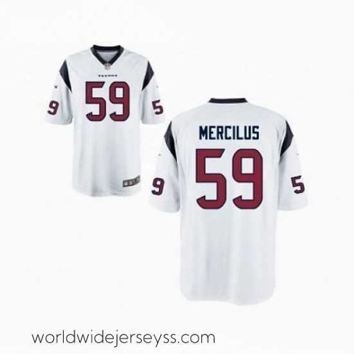 Marvelously styled Nike Houston Texans 59 Whitney Mercilus White Game NFL Jersey