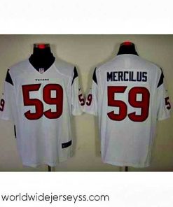 Marvelously styled Nike Houston Texans 59 Whitney Mercilus White LIMITED NFL Jersey