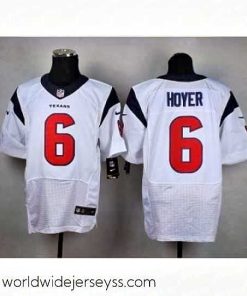 Finely crafted Nike Houston Texans 6 Brian Hoyer White Elite NFL Jersey