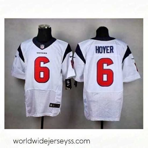 Finely crafted Nike Houston Texans 6 Brian Hoyer White Elite NFL Jersey