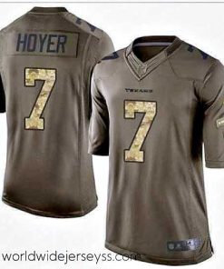 Exceptionally fashioned Nike Houston Texans #7 Brian Hoyer Green 27s Stitched NFL Limited Salute to Service Jersey