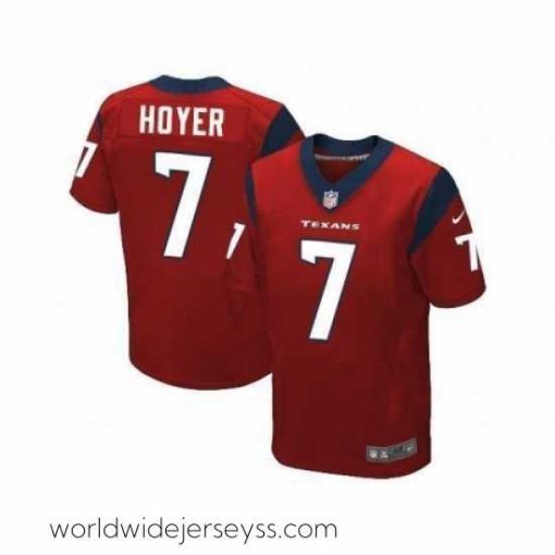 Marvelously styled Nike Houston Texans 7 Brian Hoyer Red Elite NFL Jersey