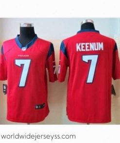 Exquisitely designed Nike Houston Texans 7 Case Keenum Red Limited NFL Jersey