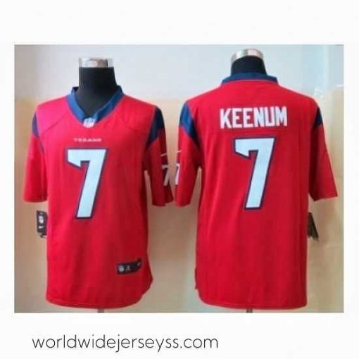 Exquisitely designed Nike Houston Texans 7 Case Keenum Red Limited NFL Jersey