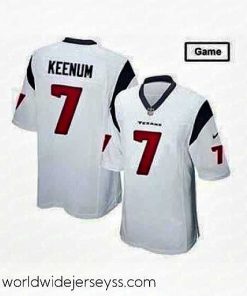 Exquisitely designed Nike Houston Texans 7 Case Keenum White Game NFL Jersey