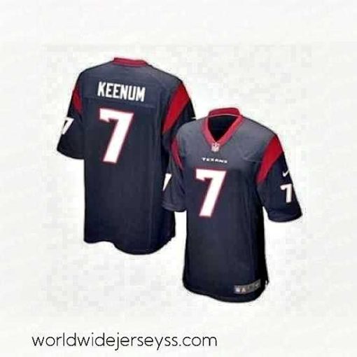 Exceptionally fashioned Nike Houston Texans 7 Case Keenum blue Game NFL Jersey