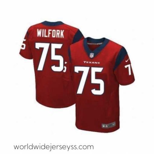 Exquisitely designed Nike Houston Texans 75 Vince Wilfork Red Elite NFL Jersey