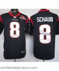 Exceptionally fashioned Nike Houston Texans 8 Matt Schaub Blue Game W 10TH Patch NFL Jersey