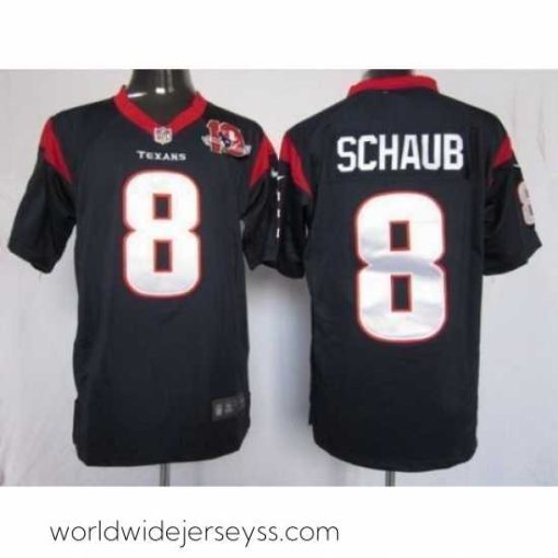 Exceptionally fashioned Nike Houston Texans 8 Matt Schaub Blue Game W 10TH Patch NFL Jersey