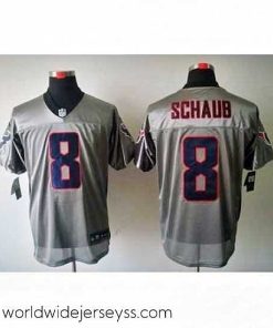 Superbly made Nike Houston Texans 8 Matt Schaub Grey Elite Shadow NFL Jersey