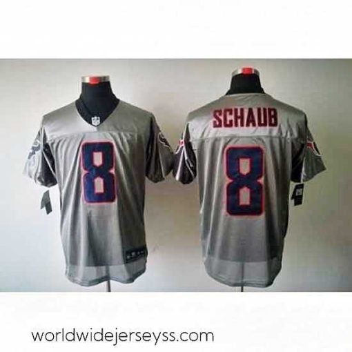 Superbly made Nike Houston Texans 8 Matt Schaub Grey Elite Shadow NFL Jersey