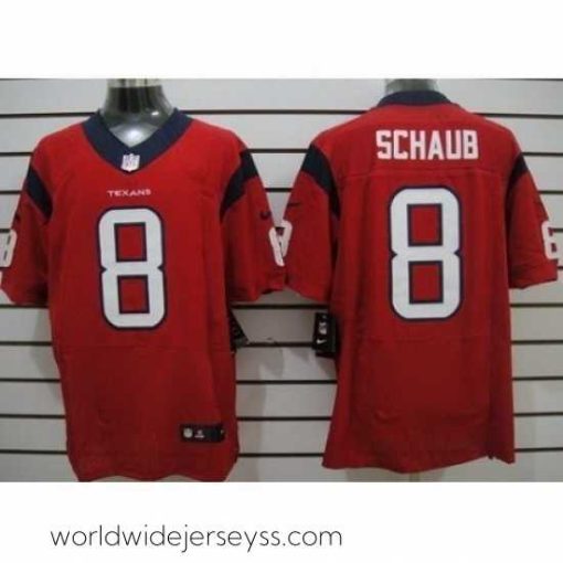 Superbly made Nike Houston Texans 8 Matt Schaub Red Elite NFL Jersey