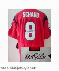 Superbly made Nike Houston Texans 8 Matt Schaub Red Elite Signed NFL Jersey