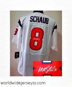 Exceptionally fashioned Nike Houston Texans 8 Matt Schaub White Signed Elite NFL Jersey