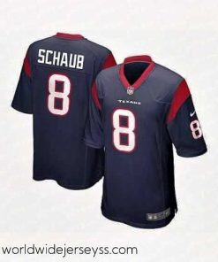 Superbly made Nike Houston Texans 8 Matt Schaub blue Game NFL Jersey