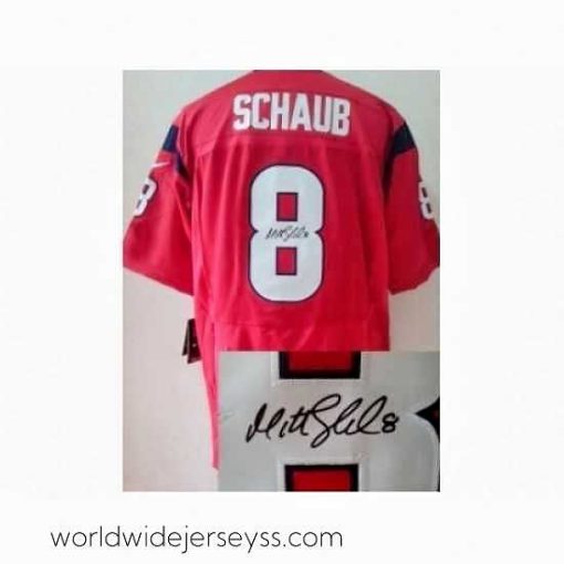 Marvelously styled Nike Houston Texans 8 Matt Schaub red Elite signature NFL Jersey