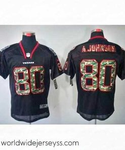 Finely crafted Nike Houston Texans 80 Andre Johnson Black Elite Camo Fashion NFL Jersey