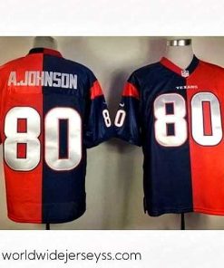 Exceptionally fashioned Nike Houston Texans 80 Andre Johnson Blue Red Elite Split NFL Jersey