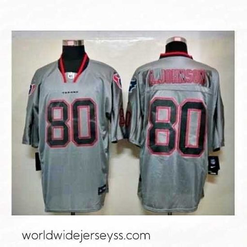 Finely crafted Nike Houston Texans 80 Andre Johnson Grey Elite Lights Out NFL Jersey