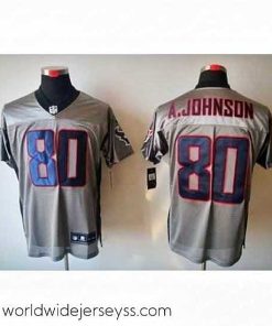 Finely crafted Nike Houston Texans 80 Andre Johnson Grey Elite Shadow NFL Jersey